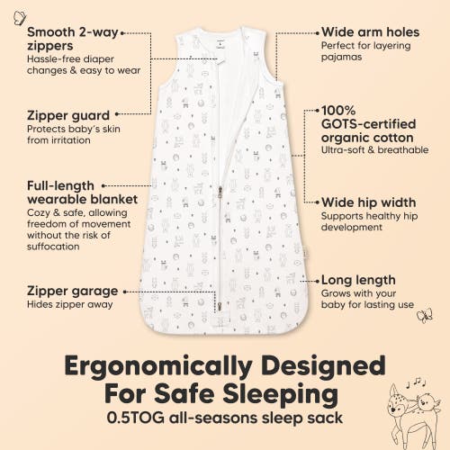 Keababies 2-pack Snooze Sleep Sacks In Woodland