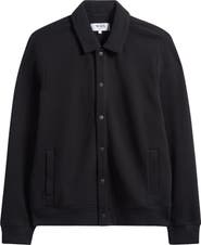 Wax London Hays Jersey Snap-Up Overshirt