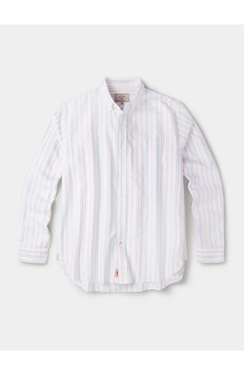 Aubin Aldridge Oxford Button Down Shirt, Alternate, color, Multi Colourful Stripe