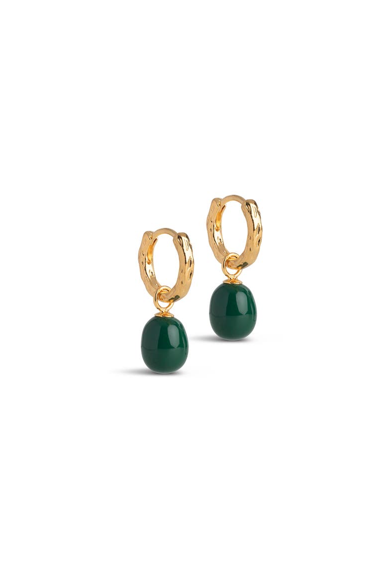 Significant Enamel Hoops, Main, color, Petrol Green