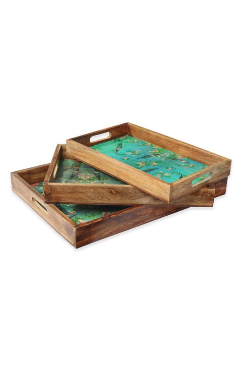 Sunshine Springs 3-Piece Decorative Trays