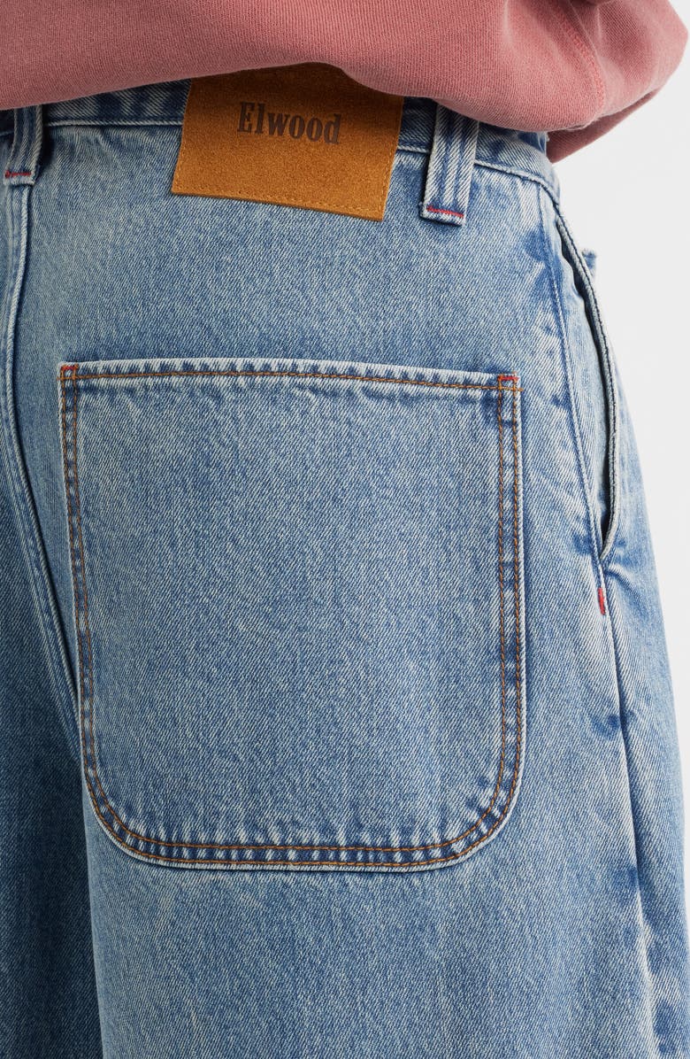 Elwood Big Baggy Denim Shorts, Alternate, color, Pale Indigo