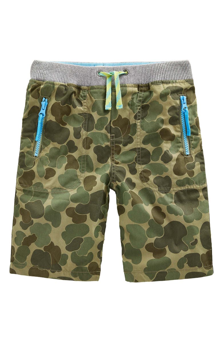 Mini Boden Kids' Camo Adventure Shorts, Main, color, 
