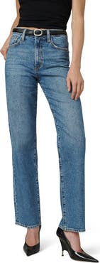 Joe's The Margot Embellished High Waist Straight Leg Jeans