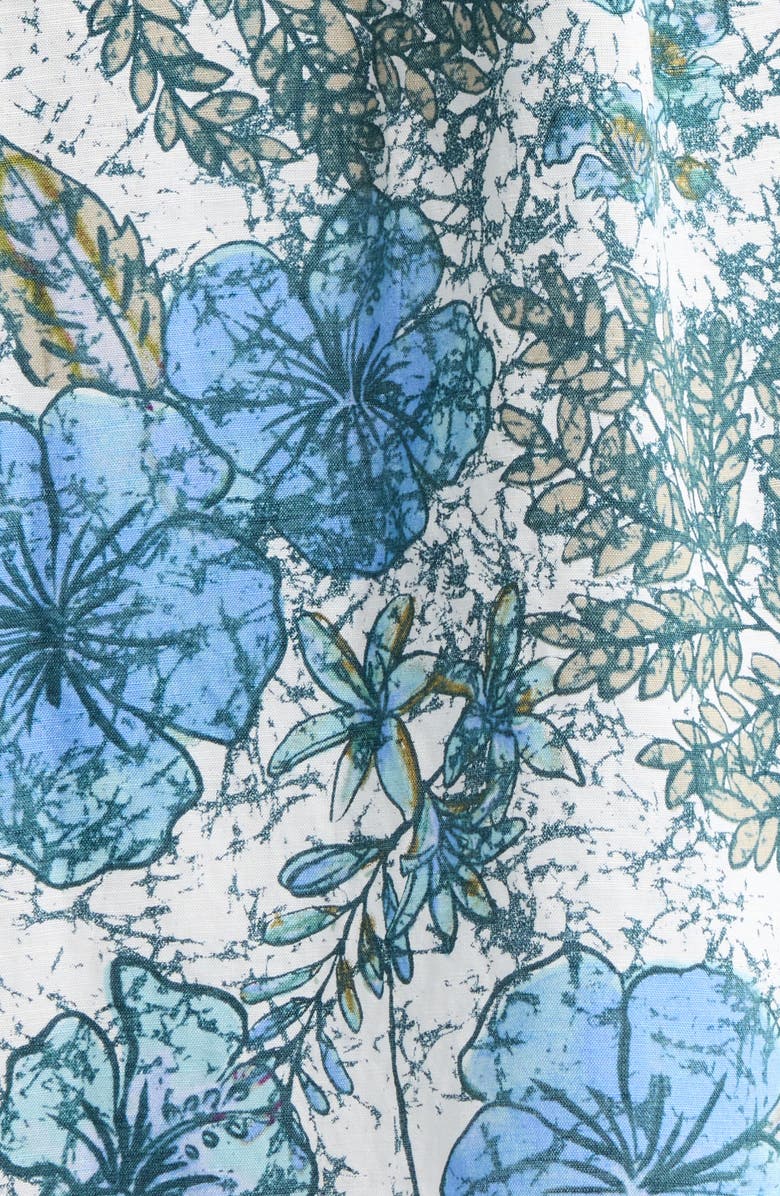 Tommy Bahama Fresco Blooms Short Sleeve Linen Button-Up Shirt, Alternate, color, Classic Lavender