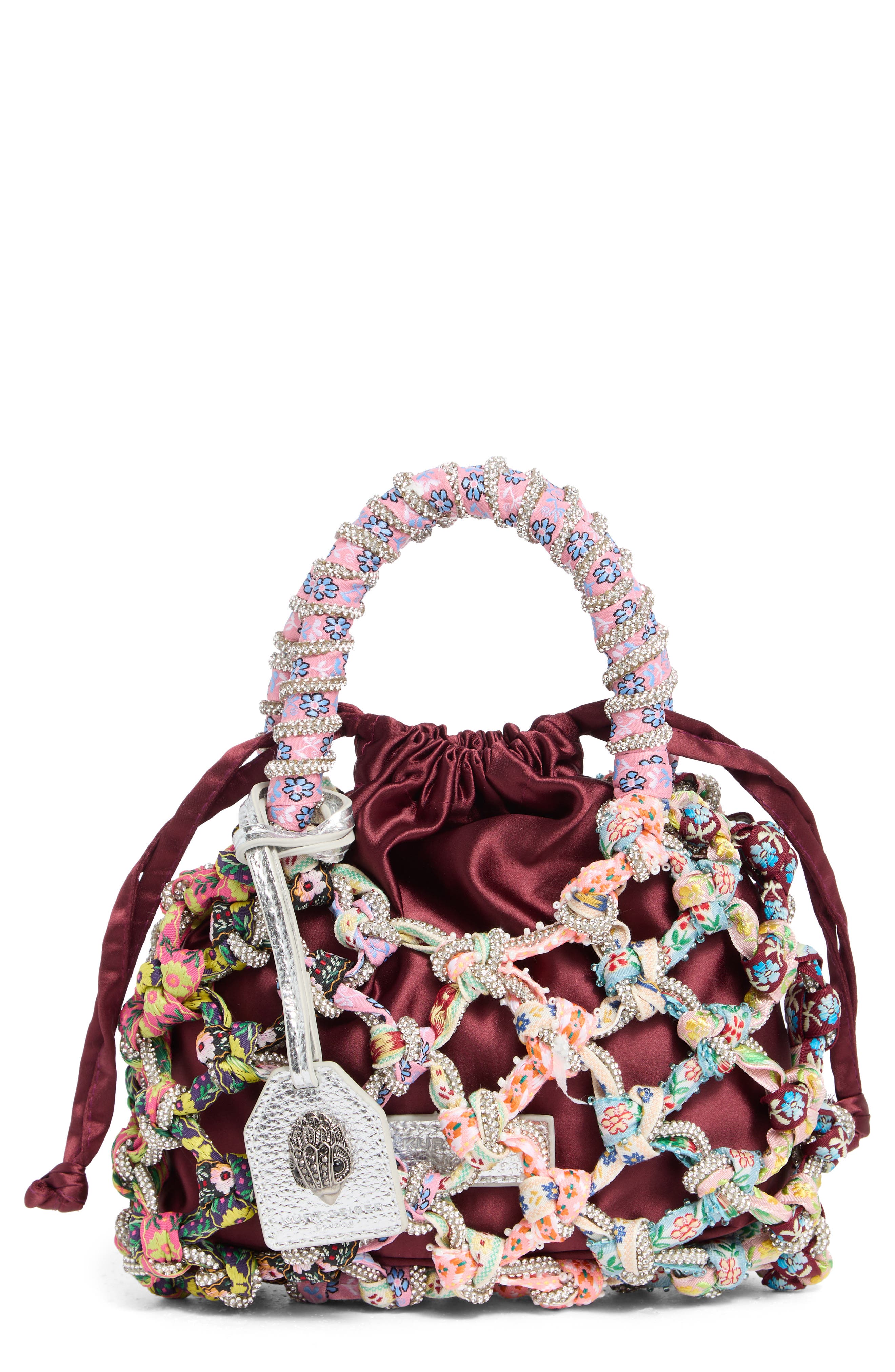 Kurt Geiger London Small Crystal Macramé Bag