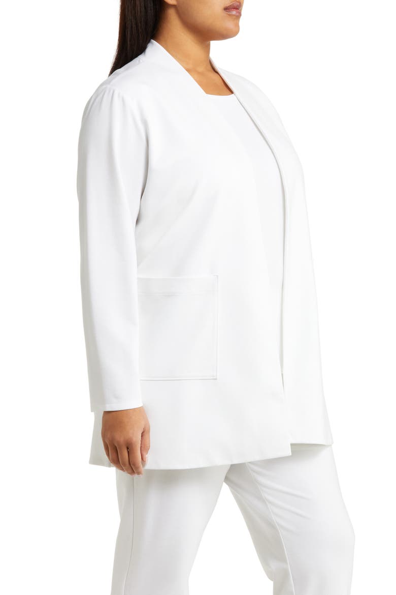 High Collar Long Jacket, Alternate, color, IVORY