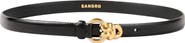 SANDRO Slim leather belt
