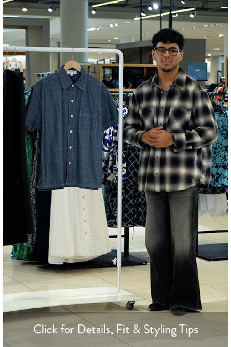 Franklin Short Sleeve Cotton Chambray Button-Up Shirt video