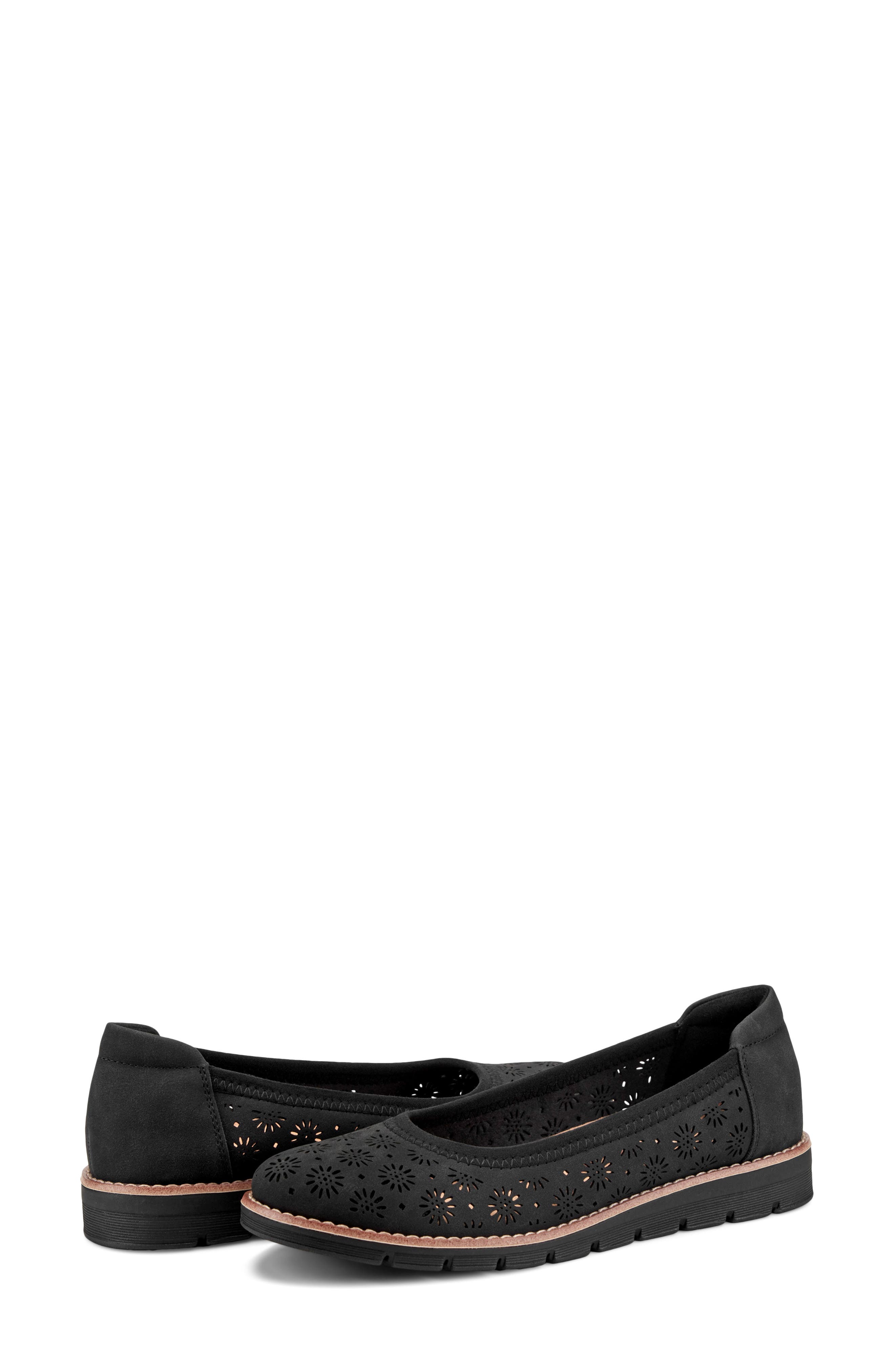 Easy Spirit Keliann Flat, Alternate, color, Black