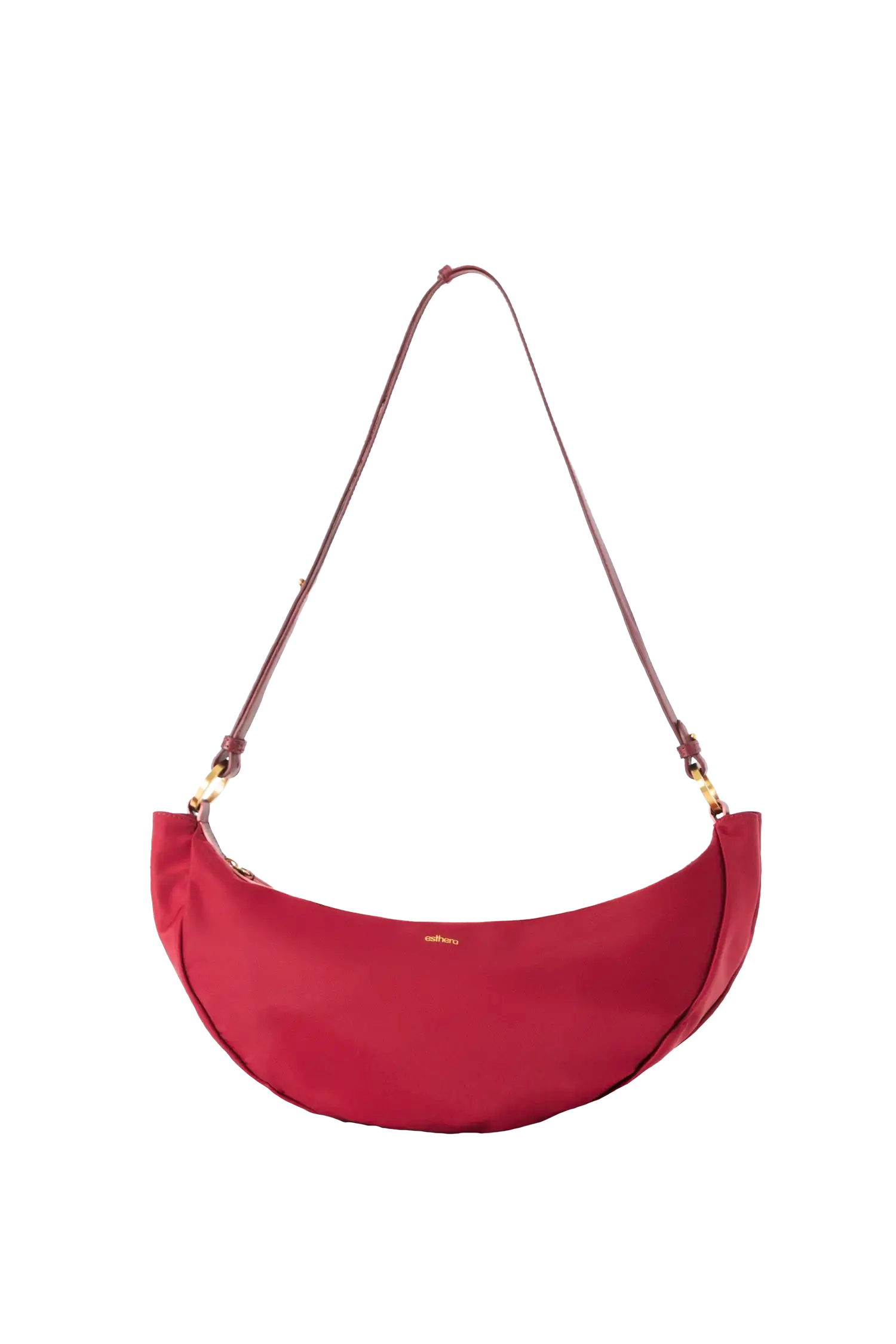 Luna Half Moon Bag, Main, color, Red