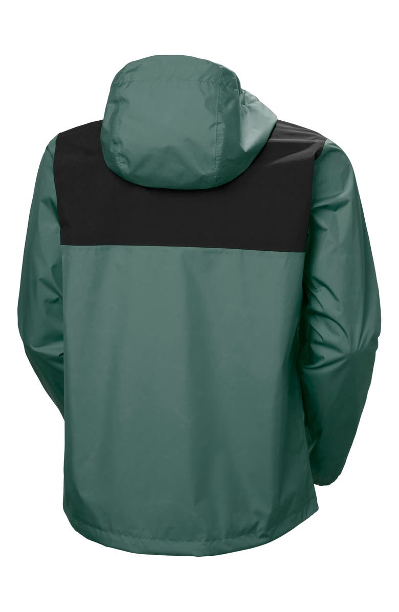 Helly Hansen Vancouver Waterproof Hooded Rain Jacket, Alternate, color, Opal Green