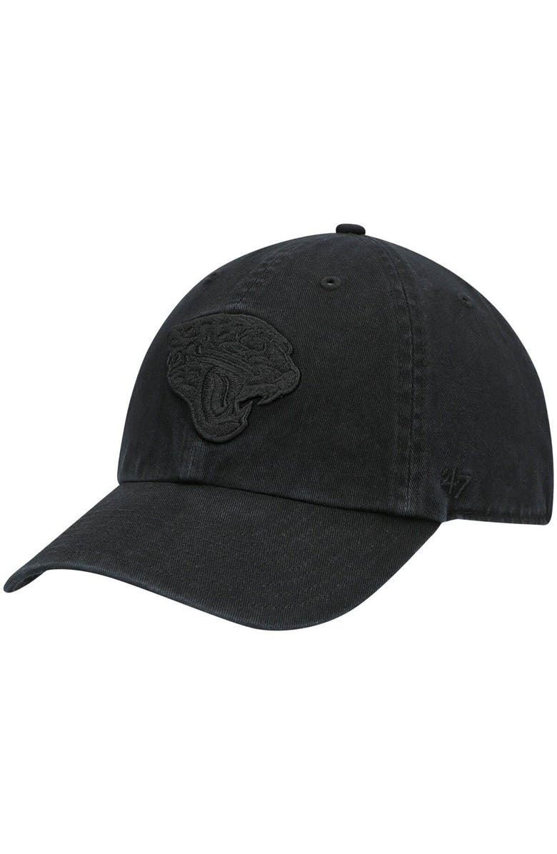 '47 Men's '47 Black Jacksonville Jaguars Team Tonal Clean Up Adjustable Hat, Alternate, color, Black