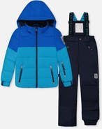 Deux par Deux Play Jacket & Pants Fleece Neckwarmer Two Piece Snowsuit