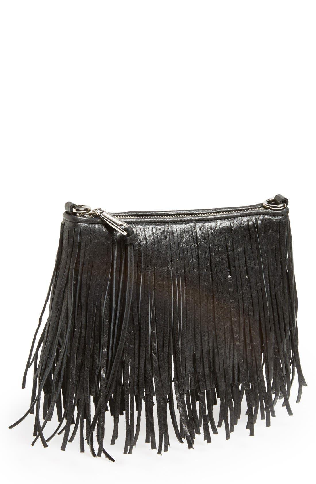 'Finn' Crossbody Bag, Main, color, BLACK
