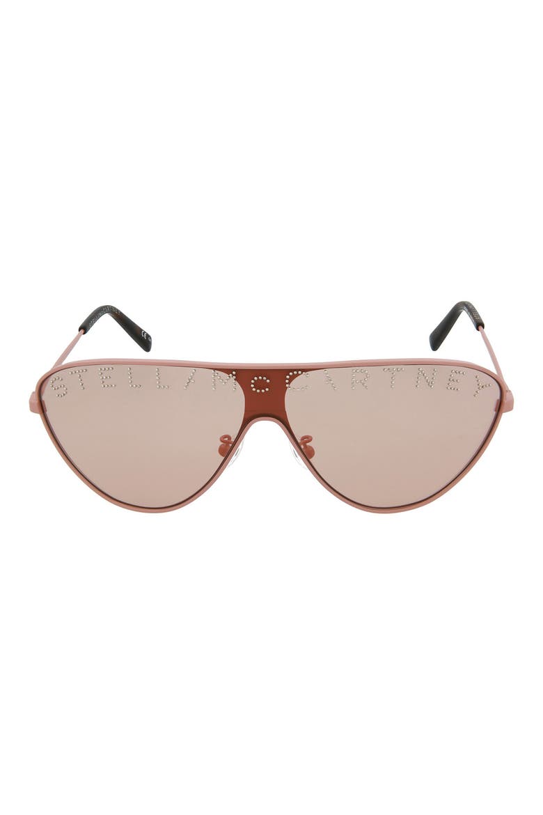 99mm Shield Sunglasses, Main, color, NUDE NUDE PINK/ PNK