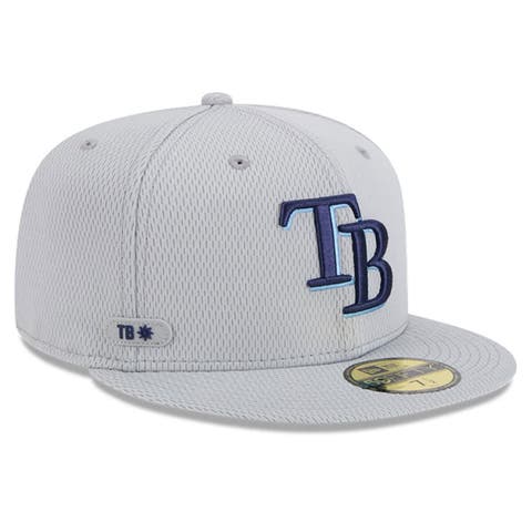 Men's New Era Gray Tampa Bay Rays 2025 MLB Clubhouse 59FIFTY Fitted Hat