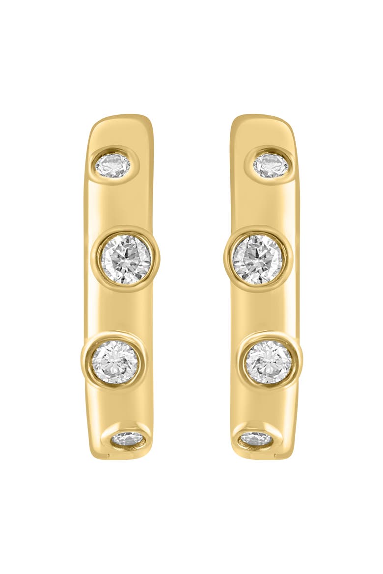 Diamond Hoop Earrings, Alternate, color, GOLD