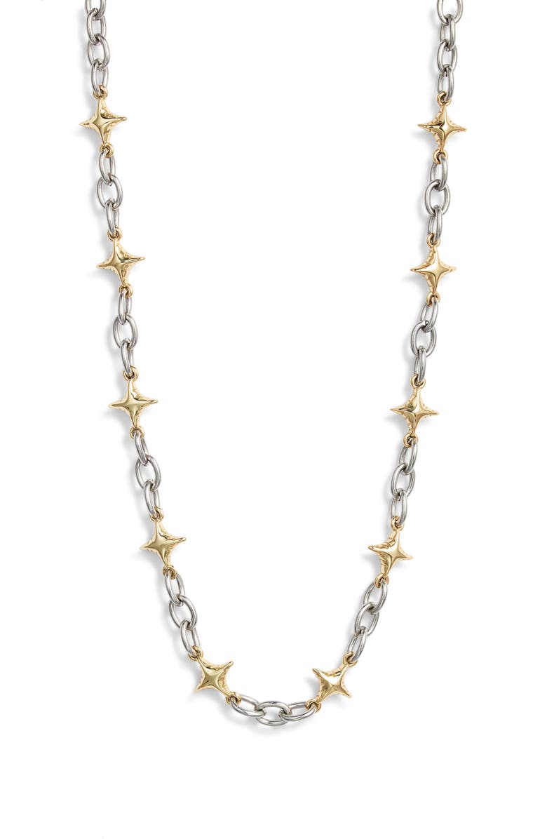 VIDAKUSH Duotone Star Power Necklace, Main, color, Gold/ Silver
