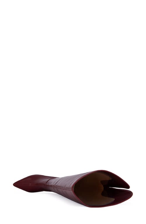 Azalea Wang Beaucoup Over The Knee Boot In Burgundy