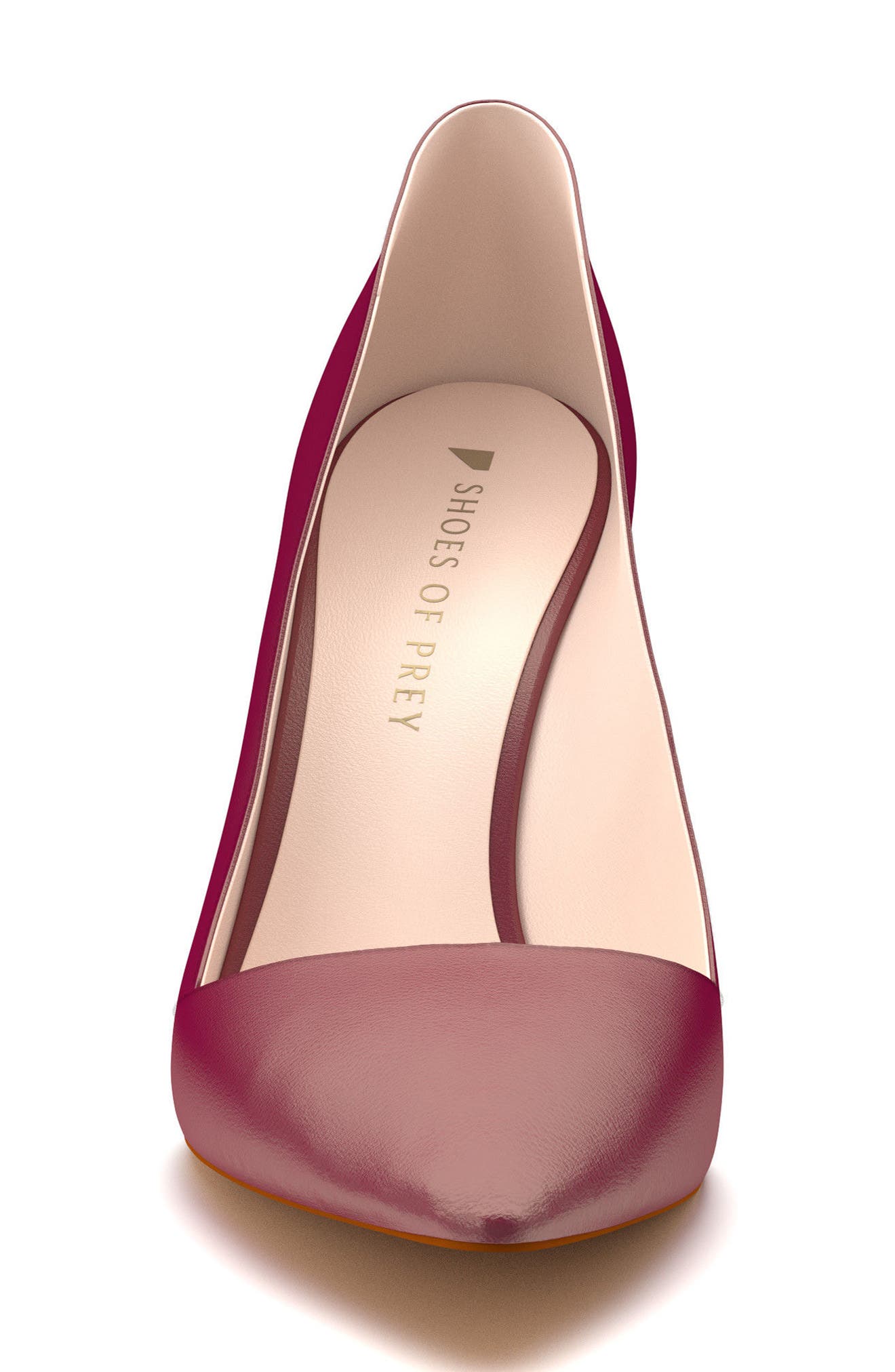 Block Heel Pump, Alternate, color, BURGUNDY LEATHER