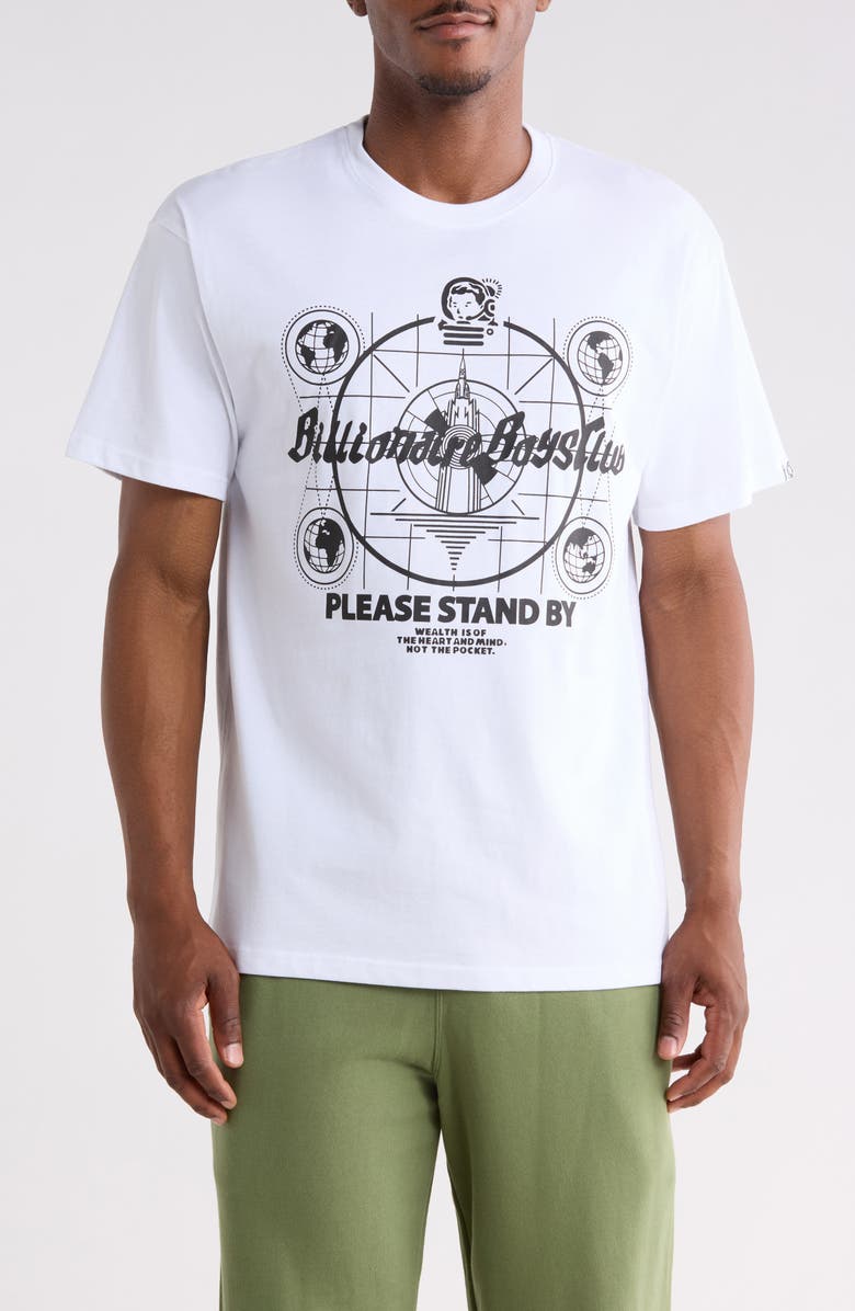Billionaire Boys Club Stand By Graphic T-Shirt, Main, color, White
