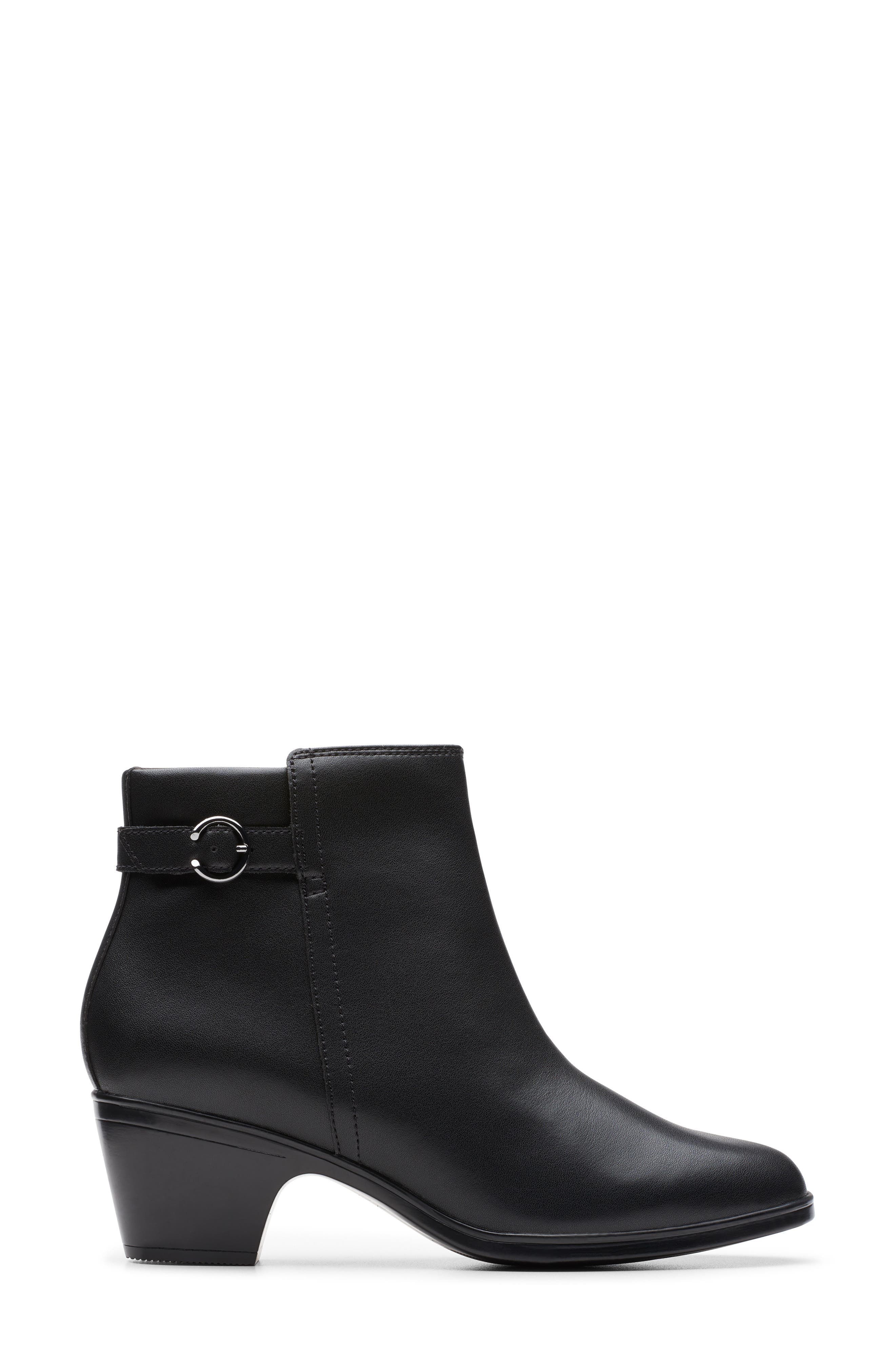 Clarks<sup>®</sup> Emily Belle Boot, Alternate, color, Black Leather