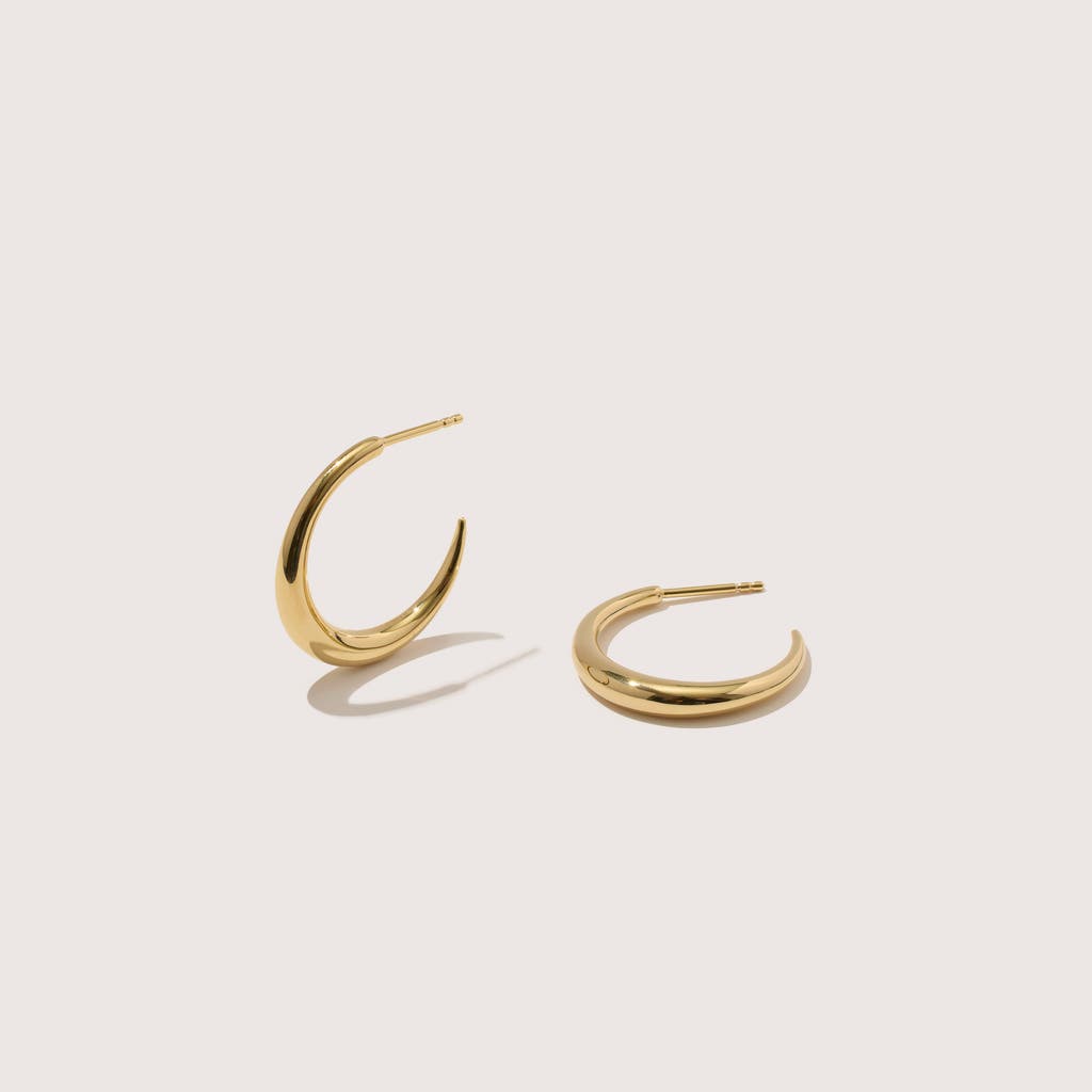 Otiumberg 14kt Gold Vermeil Graduated Hoops in Yellow Toned Gold  product