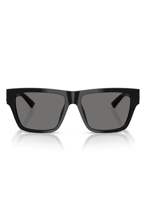 54mm Polarized Rectangular Sunglasses
