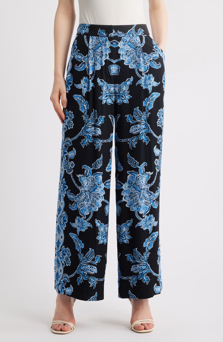 Elie Tahari The Skylar Estate Garden Print Pants, Main, color, 