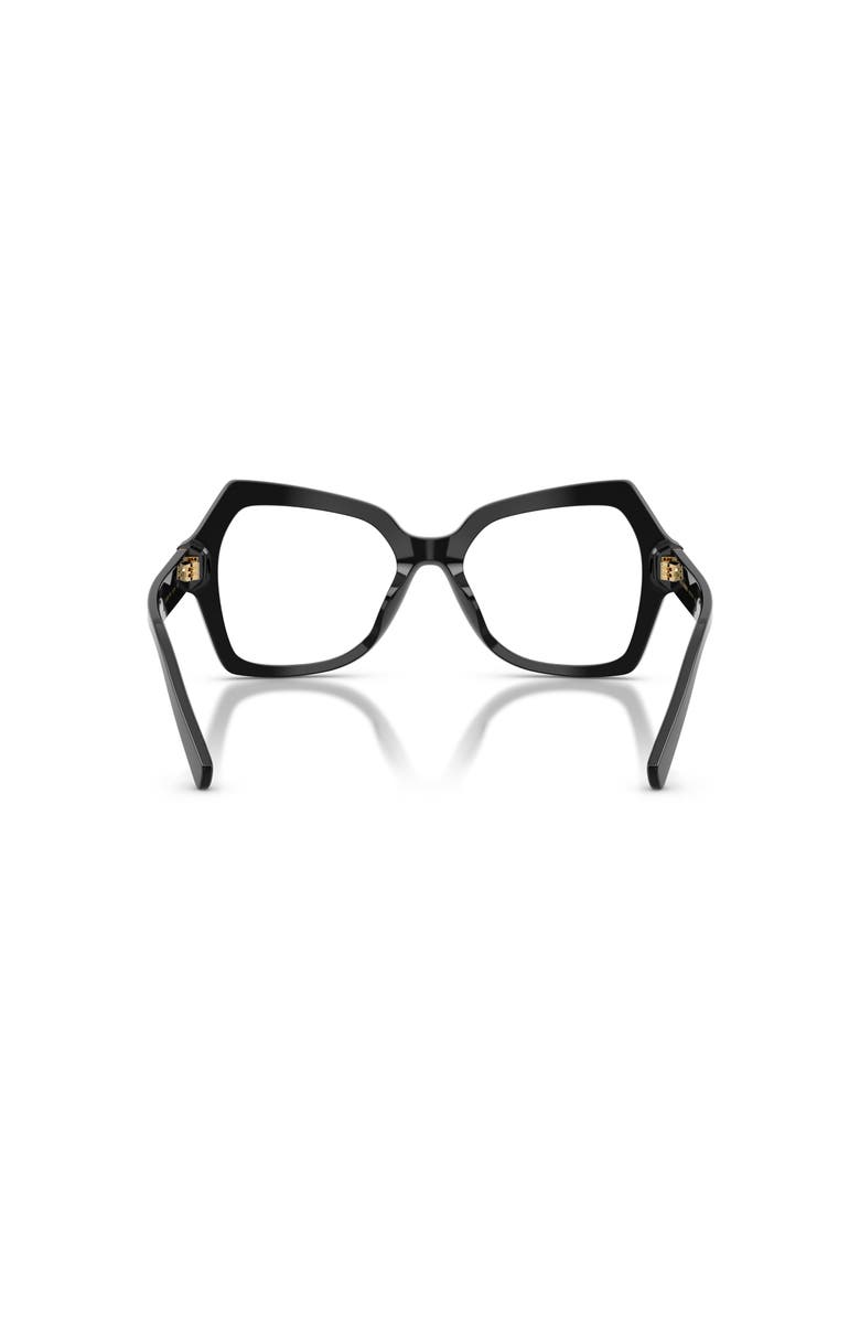 Dolce&Gabbana 52mm Butterfly optical glasses, Alternate, color, Black