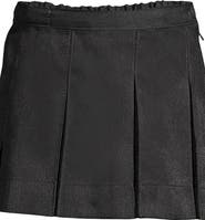 Lands' End School Uniform Girls Solid Box Pleat Skirt Above Knee