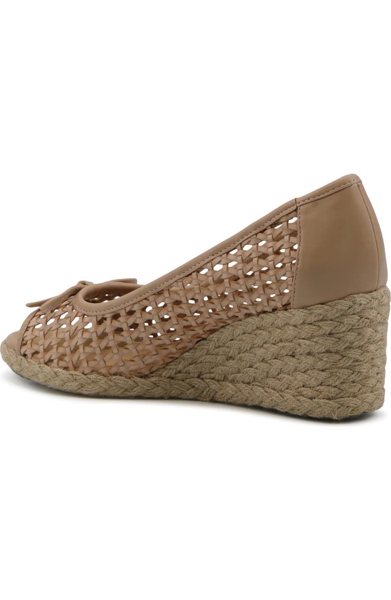 Adrienne Vittadini Batches Espadrille Wedge Pump, Alternate, color, Natural