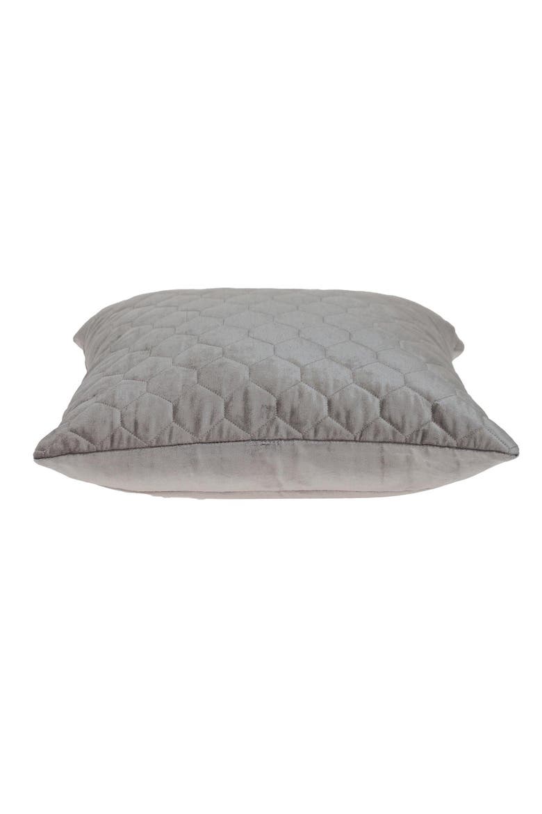 Bazyli Quilted Throw Pillow, Alternate, color, TAUPE