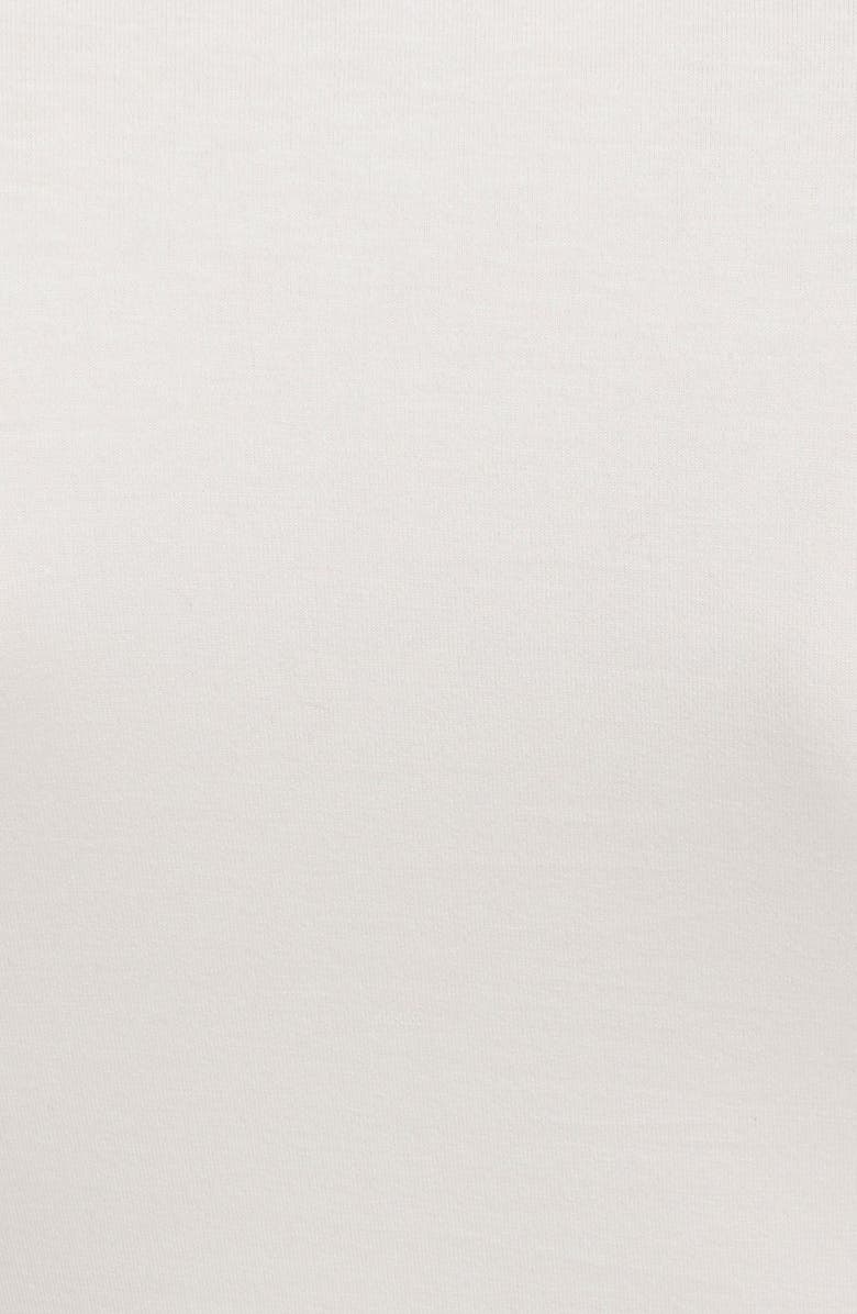 Akris punto Square Neck Jersey Tee, Alternate, color, Off White