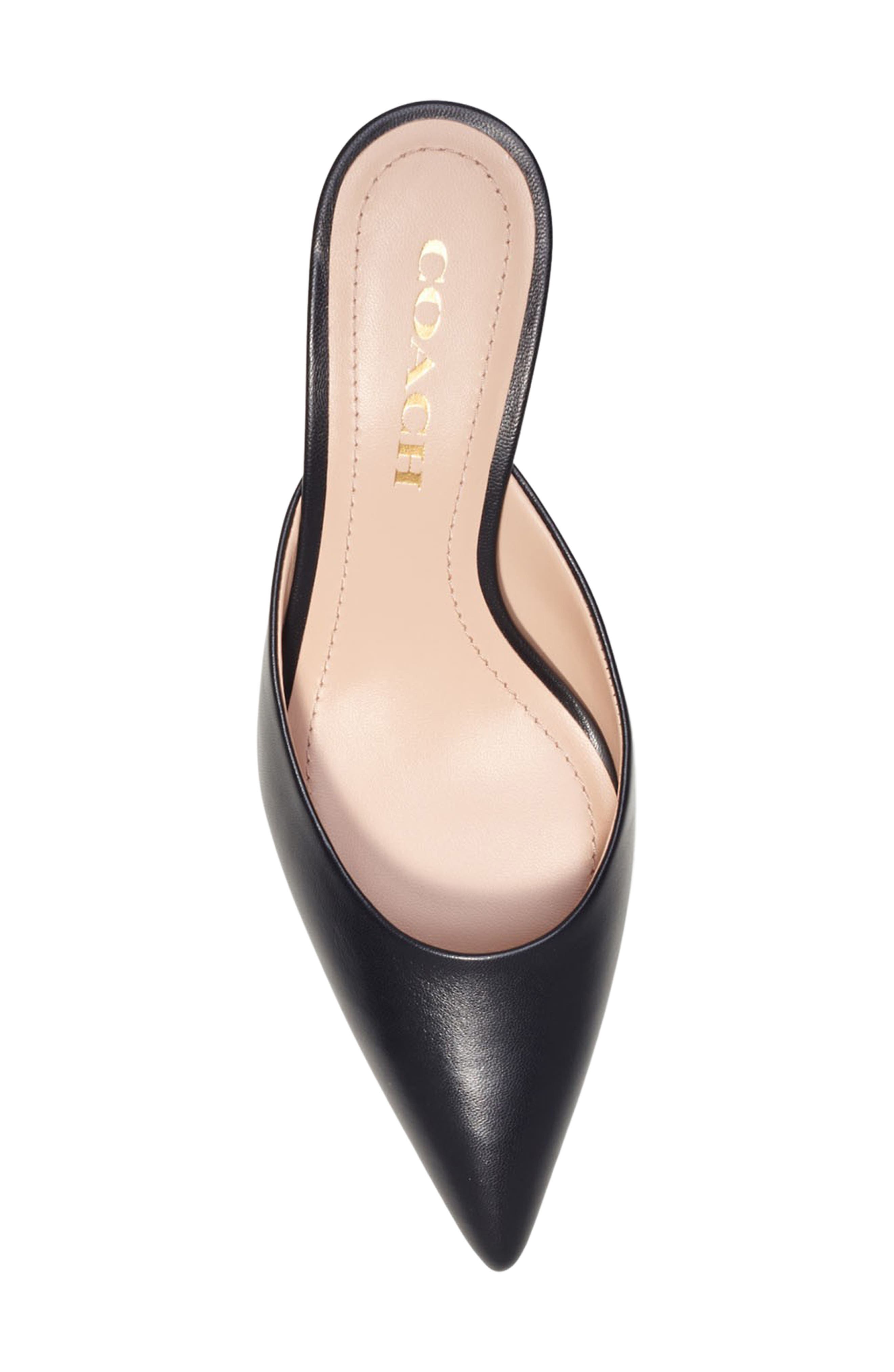 Renn Kitten Heel Mule, Alternate, color, BLACK