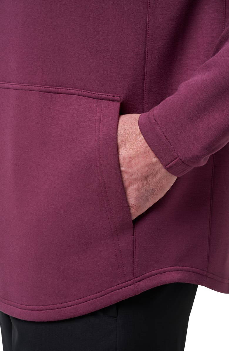 TravisMathew Fibercloud Hoodie, Alternate, color, Mauve Wine