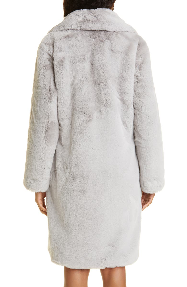 Milly Riley Faux Fur Coat, Alternate, color, 