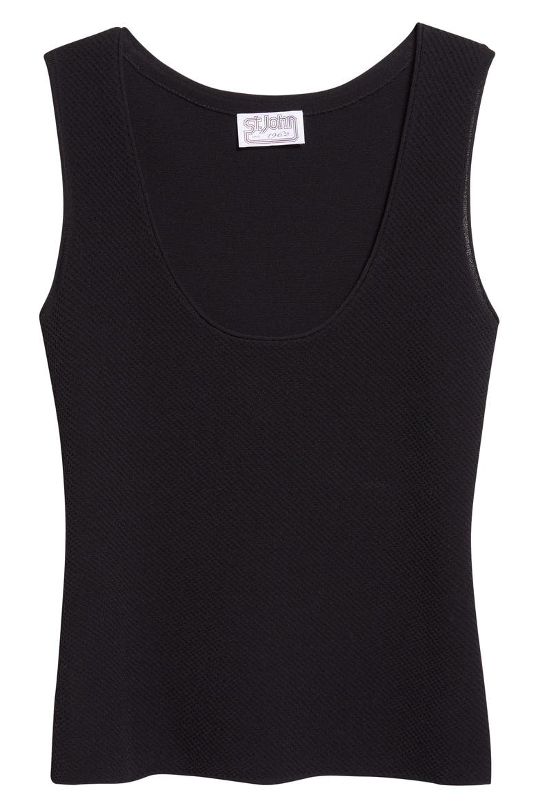 Venezia Knit Tank, Alternate, color, BK00 BLACK