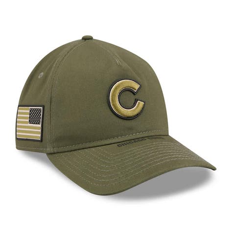 Men's New Era  Olive Chicago Cubs 2026 Armed Forces Day 9TWENTY Adjustable Hat