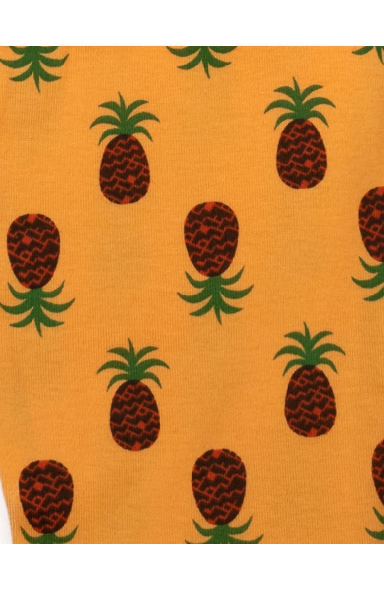 Leveret Two-Piece Cotton Printed Matching Family Pajamas, Playful Graphics, Alternate, color, Pineapple