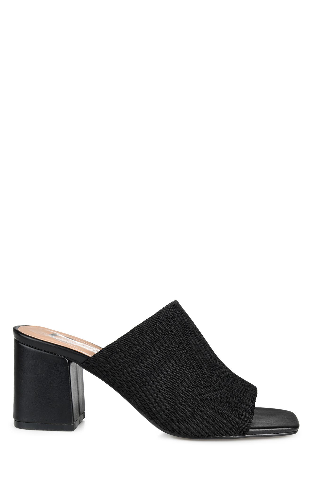 Journee Collection Lorenna Block Heel Mule - Wide Width, Alternate, color, Black