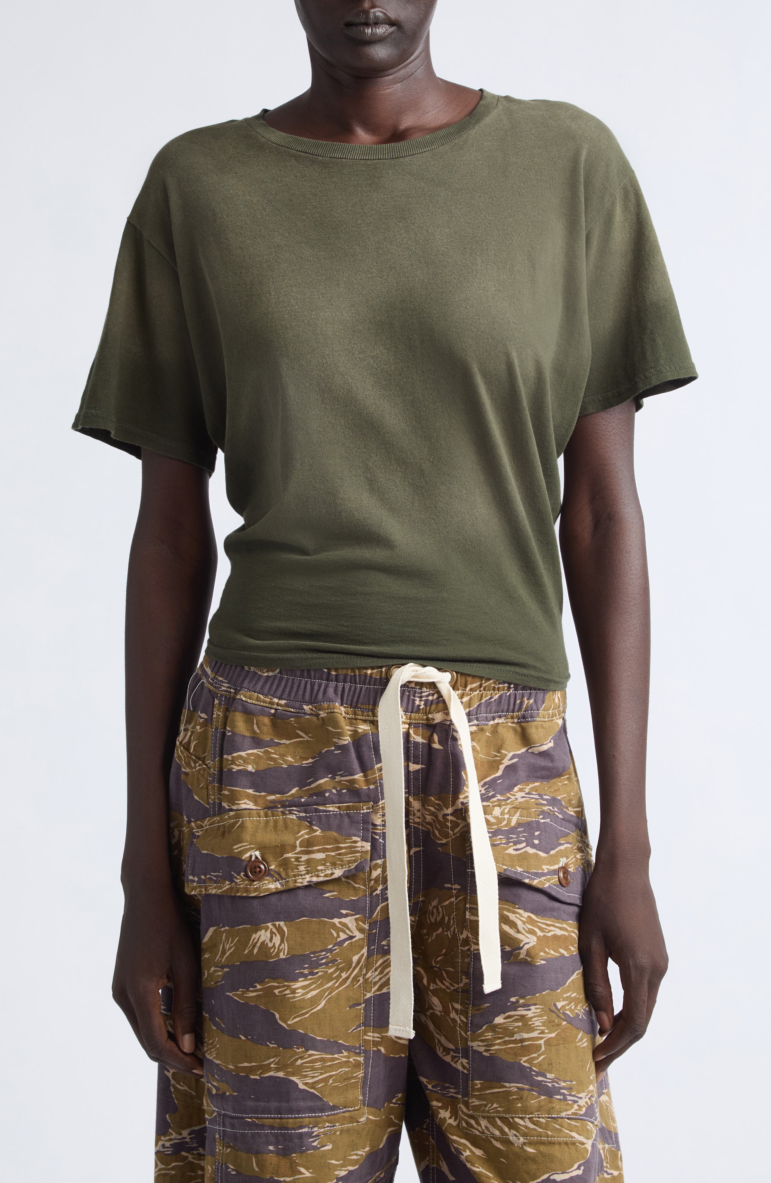 selected WASHED OLIVE GREEN