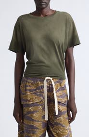R13 Tight Waist Cotton & Cashmere T-Shirt
