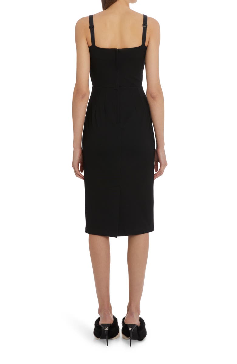 Dolce&Gabbana Tubino Jersey Midi Dress, Alternate, color, 