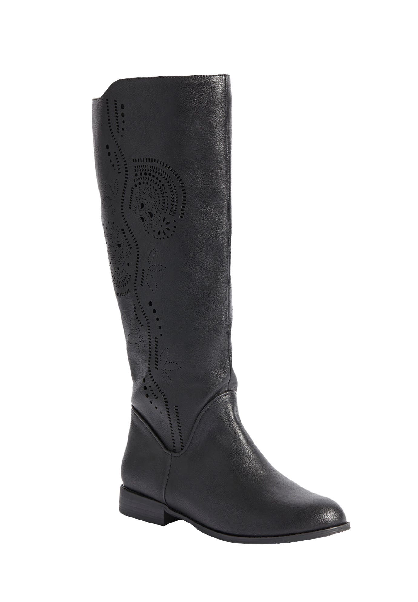 Comfortview The Lili Tall Wide Calf Boot, Main, color, Black