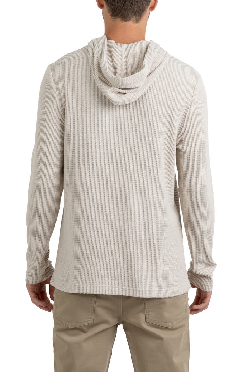 Rainforest Cabin Waffle Knit Hoodie, Alternate, color, Oatmeal