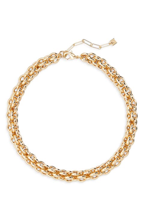 Interlocking Link Collar Necklace