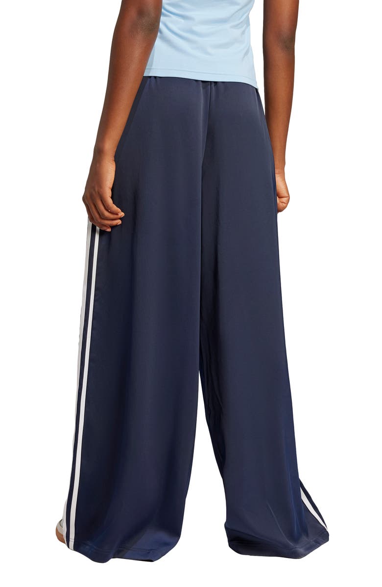 adidas Originals Recycled Polyester Satin Wide Leg Track Pants, Alternate, color, Nindig