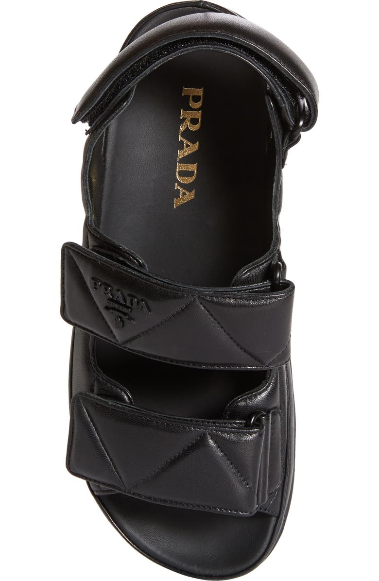 Prada Diagram Double Strap Slide Sandal, Alternate, color,